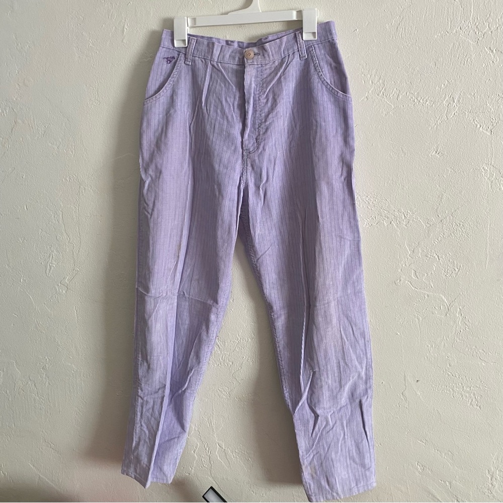 Vintage Wrangler Corduroy Lavender Pastel Women’s Pants 30 Waist/ Vtg 14 flaws